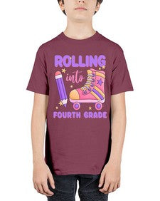 Rolling into fourth Grade 786# - fourth grade - Youth Tee Unisex