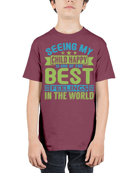 Seeing my child happy is the Best Feeling Style 201# - baby - Youth Tee Unisex