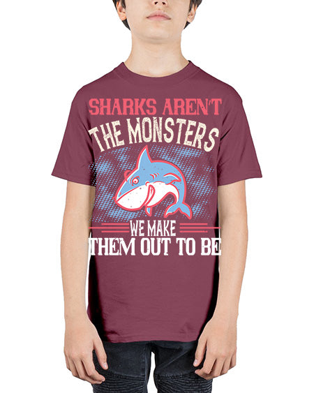 Sharks aren’t the monsters we make them out to be Style 24# - shark-fish - Youth Tee Unisex