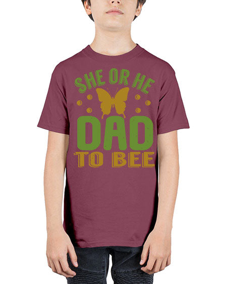 She or He Dad to bee Style 205# - baby - Youth Tee Unisex