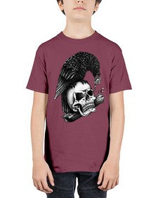 Skull Crow 1052# - graphic - Youth Tee Unisex