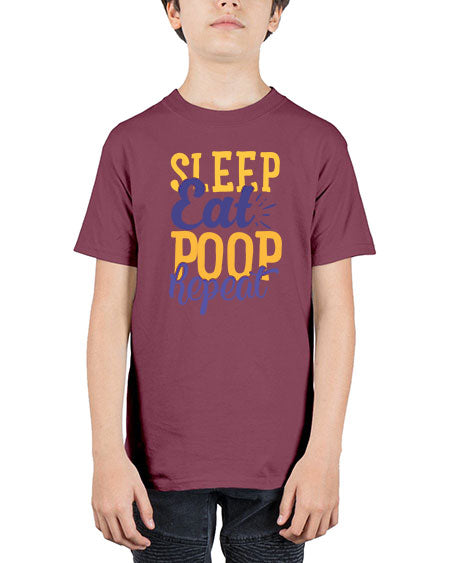 Sleep Eat Poop Repeat Style 206# - baby - Youth Tee Unisex