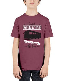 Social conservatives say who drives the bus 5# - bus - Youth Tee Unisex