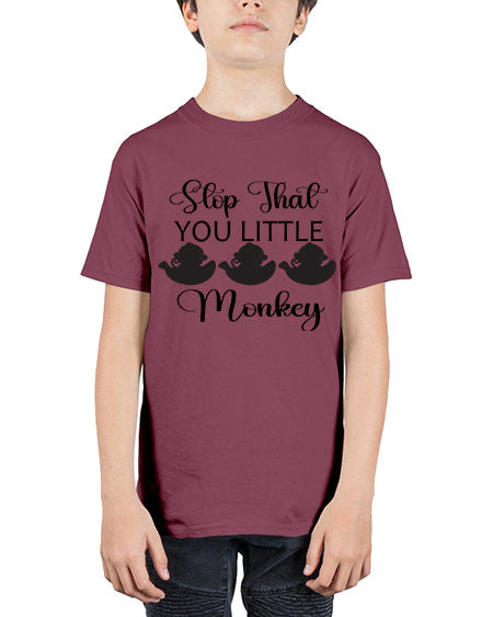 Stop that you little monkey  - monkey - Youth Tee Unisex