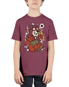 Super bear 236# - cartoon animals - Youth Tee Unisex