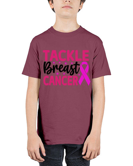 Tackle Breast Cancer 5# - breast cancer - Youth Tee Unisex
