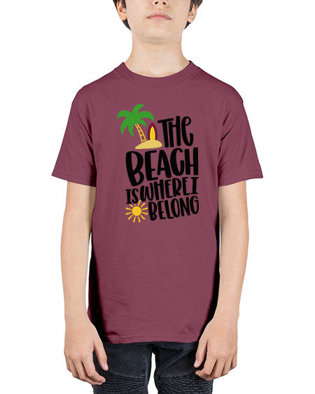 The Beach Is Where I Belong Style 11# - summer - Youth Tee Unisex