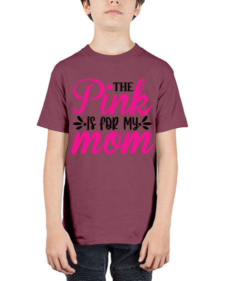The Pink is for My Mom 1# - breast cancer - Youth Tee Unisex