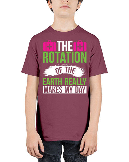 The Rotation Of The Earth Really Makes My Day 7# - nature - Youth Tee Unisex
