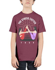 The Stress Cutter 562# - yoga - Youth Tee Unisex