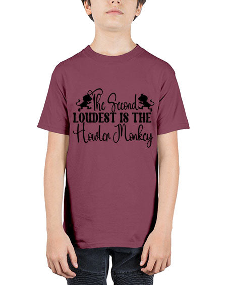 The second loudest is the  - monkey - Youth Tee Unisex
