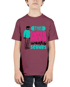 This Superhero Wears Scrubs Style Style 1564# - nurse - Youth Tee Unisex