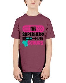 This Superhero Wears Scrubs Style Style 1565# - nurse - Youth Tee Unisex