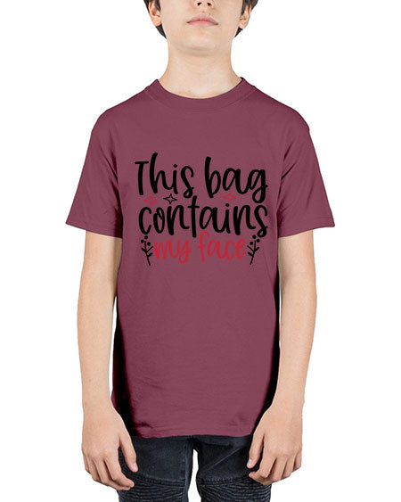 This bag contains my face Design Style 216# - beauty - fashion - Youth Tee Unisex