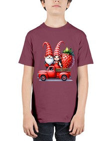 Truck Gnome Strawberries 1673# - strawberry - Youth Tee Unisex
