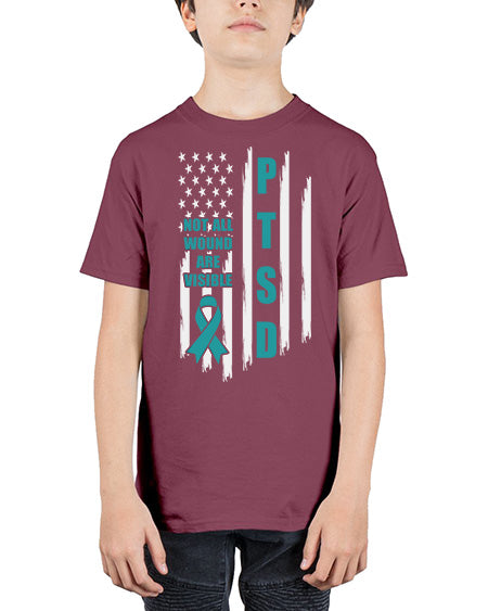 Veteran Not All Wounds Are 5# - PTSD - Youth Tee Unisex