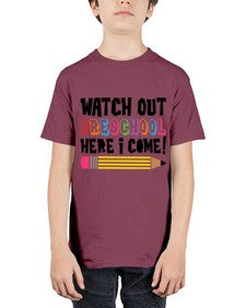 Watch Out Preschool 991# - prek headstart - Youth Tee Unisex