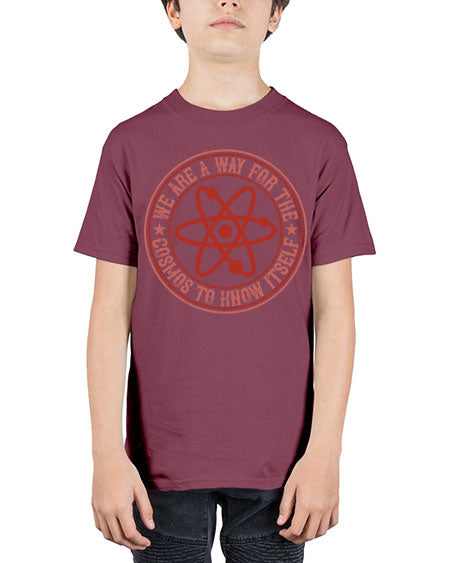 We are a way for the cosmos to know itself 300# - general science - Youth Tee Unisex