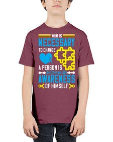 What is necessary to change a person is to change his awareness of himself Style 8# - Self awareness - Youth Tee Unisex
