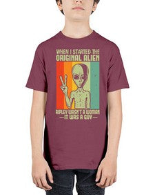 When I started the original alien 45# - ufo - Youth Tee Unisex