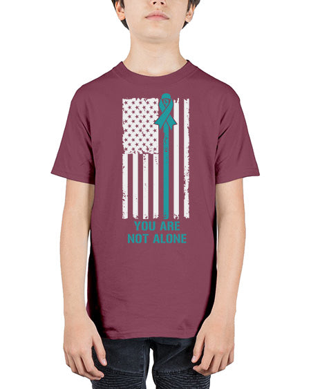 You Are Not Alone PTSD 1# - PTSD - Youth Tee Unisex
