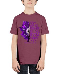 You may not remember but I will never forget alzheimer 223# - alzheimers - Youth Tee Unisex