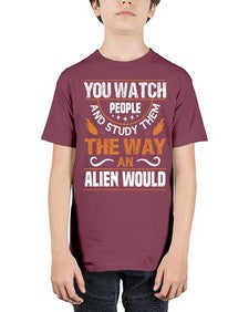 You watch people and stufey them 47# - ufo - Youth Tee Unisex