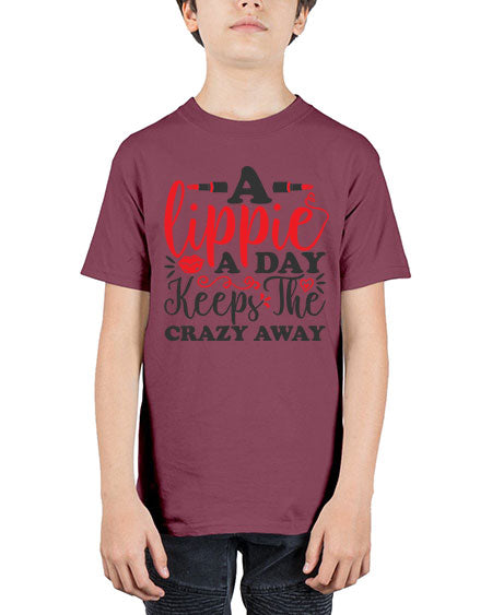 a lippie a day keeps the crazyaway Style 166# - beauty - fashion - Youth Tee Unisex