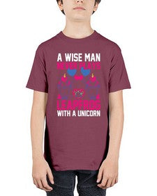 a wise man never plays leapfrog with a unicorn 5# - unicorn - Youth Tee Unisex