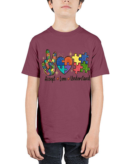 accept love understand 2# - autism - Youth Tee Unisex