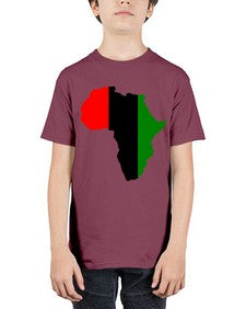 africamap 275# - black words and phrases - Youth Tee Unisex