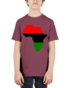 africamap 276# - black words and phrases - Youth Tee Unisex