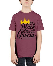all black women are queens Style 65# - black girls or women - Youth Tee Unisex