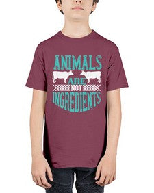 animals are not ingredients 562# - vegan - Youth Tee Unisex