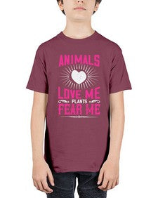 animals love me 27# - vegan - Youth Tee Unisex