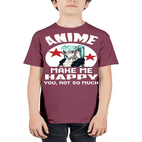 anime make me happy you not so much210# - anime - Youth Tee Unisex