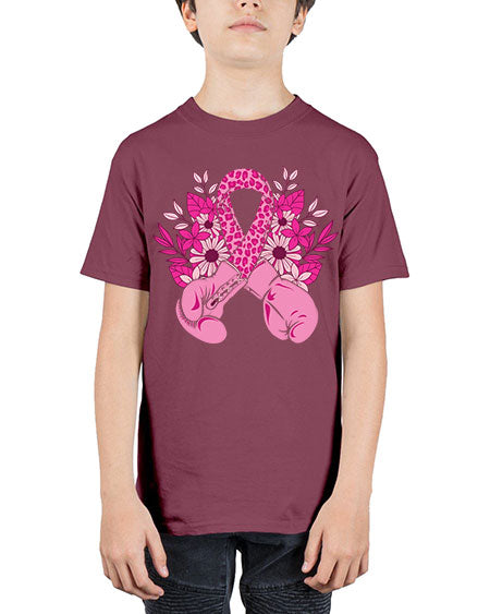 boxing gloves breast cancer - breast cancer - Youth Tee Unisex