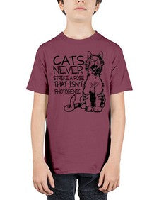 cats never strike a pose that isnt photogenic - cats - Youth Tee Unisex
