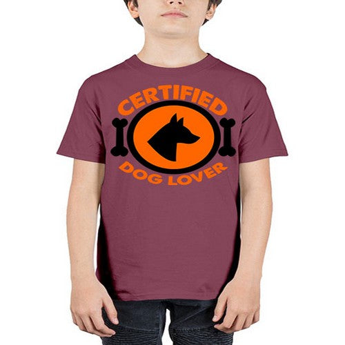 certified dog lover - dogs - Youth Tee Unisex