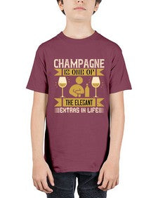 champagne is one of the elegant extras in life 78# - drinking - Youth Tee Unisex