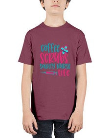 coffee scrubs sanity nurse life Style Style 669# - nurse - Youth Tee Unisex