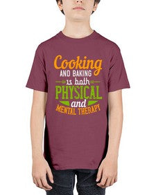 cooking and baking is both physical and mental therapy 127# - cooking - Youth Tee Unisex