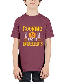 cooking is about ingredients 131# - cooking - Youth Tee Unisex