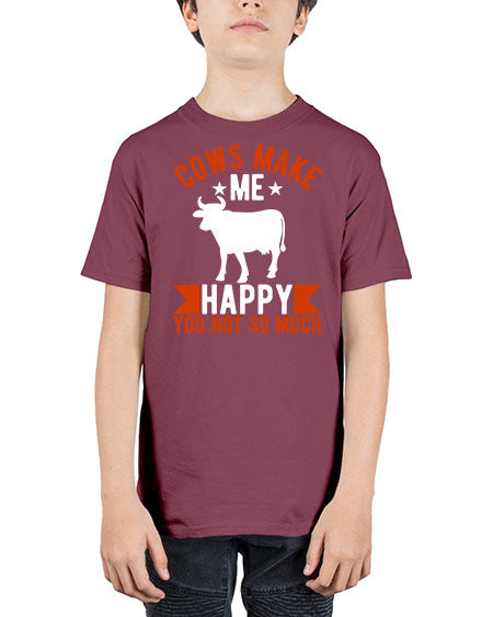 cows make me happy you not so much Style 5# - cow - Youth Tee Unisex