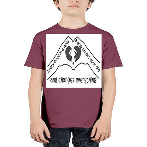 dog changes everything 75# - dogs - Youth Tee Unisex