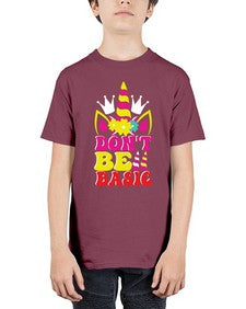 dont be basic 94# - unicorn - Youth Tee Unisex