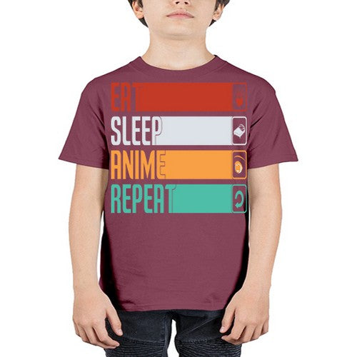 eat sleep anime repeat225# - anime - Youth Tee Unisex