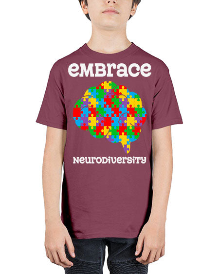 embrace neurodiversity autism awareness 87# - autism - Youth Tee Unisex