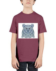 ethnic bear 416# - mandala - Youth Tee Unisex