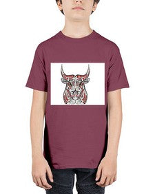 ethnic bull 418# - mandala - Youth Tee Unisex